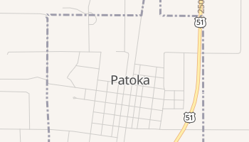 Patoka, Illinois map