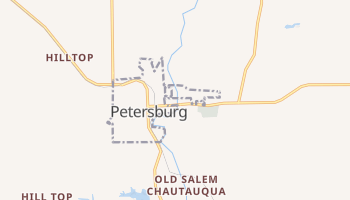 Petersburg, Illinois map