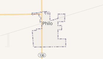 Philo, Illinois map