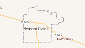 Pleasant Plains, Illinois map