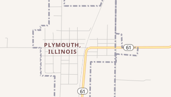 Plymouth, Illinois map