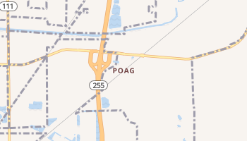 Poag, Illinois map