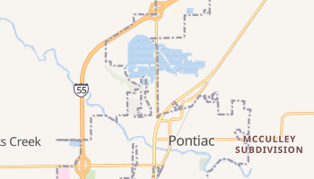 Pontiac, Illinois map