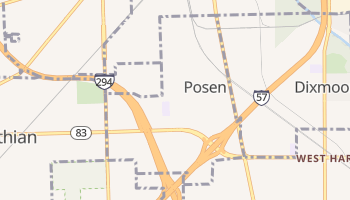 Posen, Illinois map