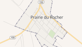 Prairie du Rocher, Illinois map