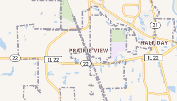 Prairie View, Illinois map