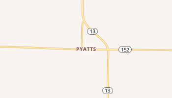 Pyatts, Illinois map