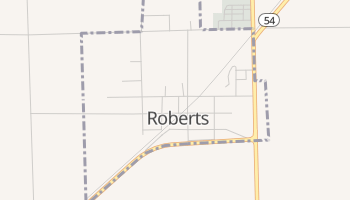 Roberts, Illinois map