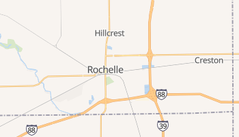 Rochelle, Illinois map