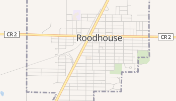 Roodhouse, Illinois map