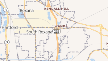 Roxana, Illinois map