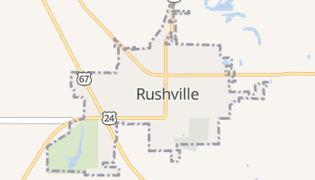 Rushville, Illinois map