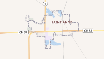 Saint Anne, Illinois map