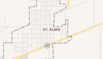 Saint Elmo, Illinois map