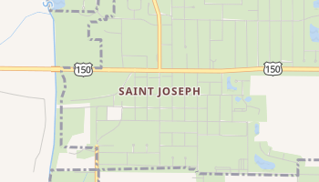 Saint Joseph, Illinois map
