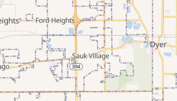 Sauk Village, Illinois map