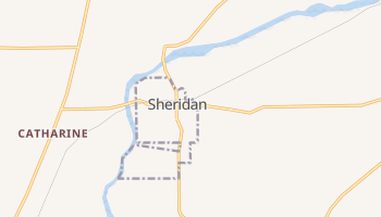 Sheridan, Illinois map