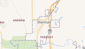 Sherman, Illinois map