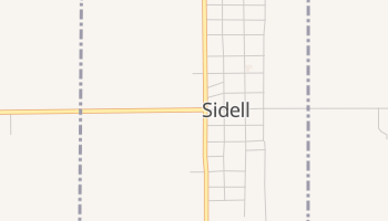 Sidell, Illinois map