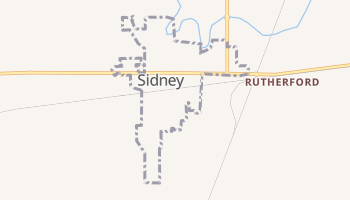 Sidney, Illinois map