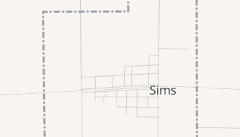 Sims, Illinois map