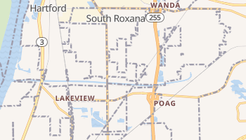 South Roxana, Illinois map