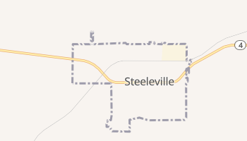 Steeleville, Illinois map