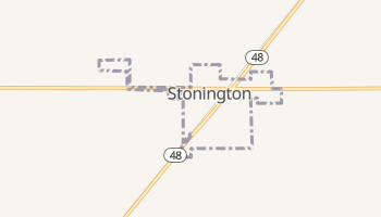 Stonington, Illinois map