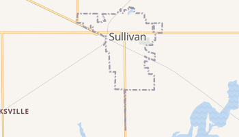 Sullivan, Illinois map