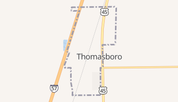Thomasboro, Illinois map