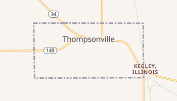 Thompsonville, Illinois map