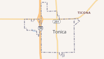 Tonica, Illinois map