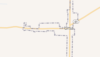 Ursa, Illinois map