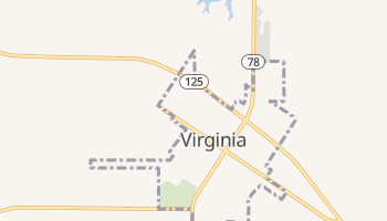 Virginia, Illinois map
