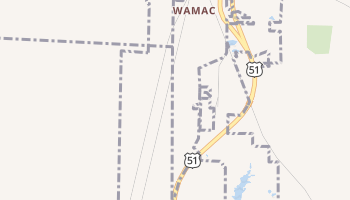 Wamac, Illinois map