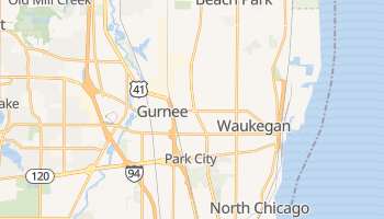 Waukegan, Illinois map