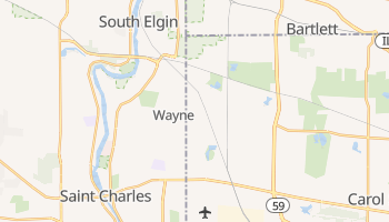 Wayne, Illinois map