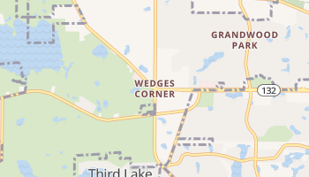 Wedges Corner, Illinois map