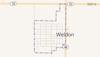 Weldon, Illinois map