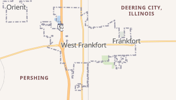 West Frankfort, Illinois map