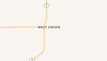 West Union, Illinois map
