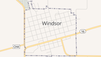 Windsor, Illinois map