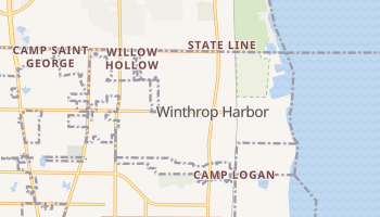 Winthrop Harbor, Illinois map