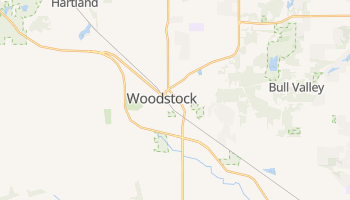 Woodstock, Illinois map