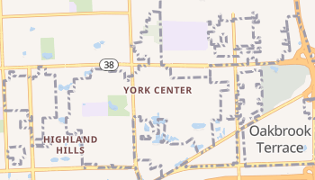 York Center, Illinois map