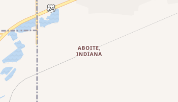 Aboite, Indiana map