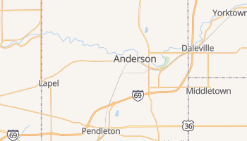Anderson, Indiana map
