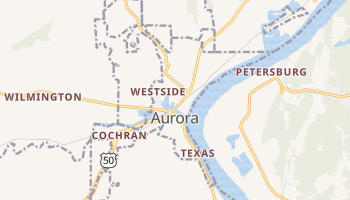 Aurora, Indiana map