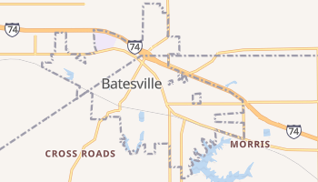 Batesville, Indiana map