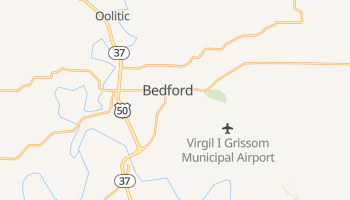 Bedford, Indiana map